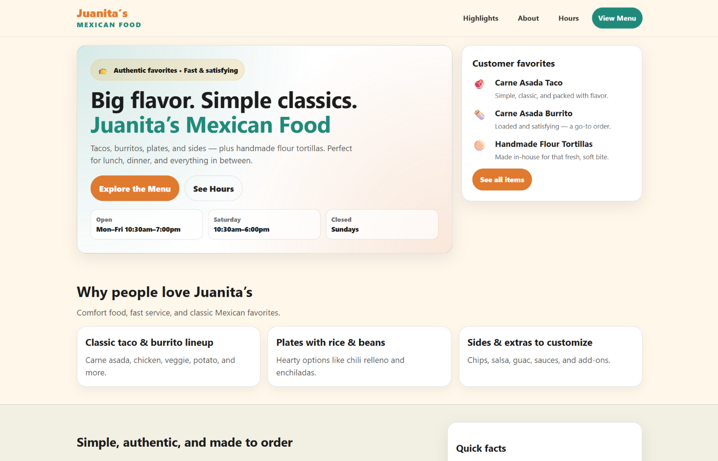 Website example 3 preview